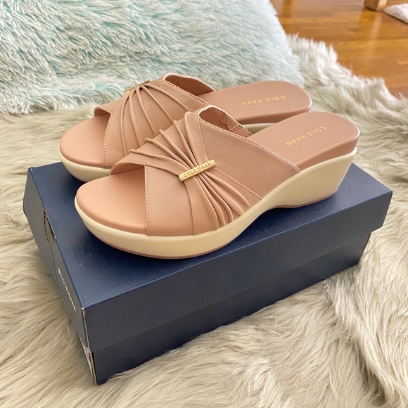 Cole Haan Shoes - (New) Cole Hann Heeled Slide Sandals (women 6 US)
